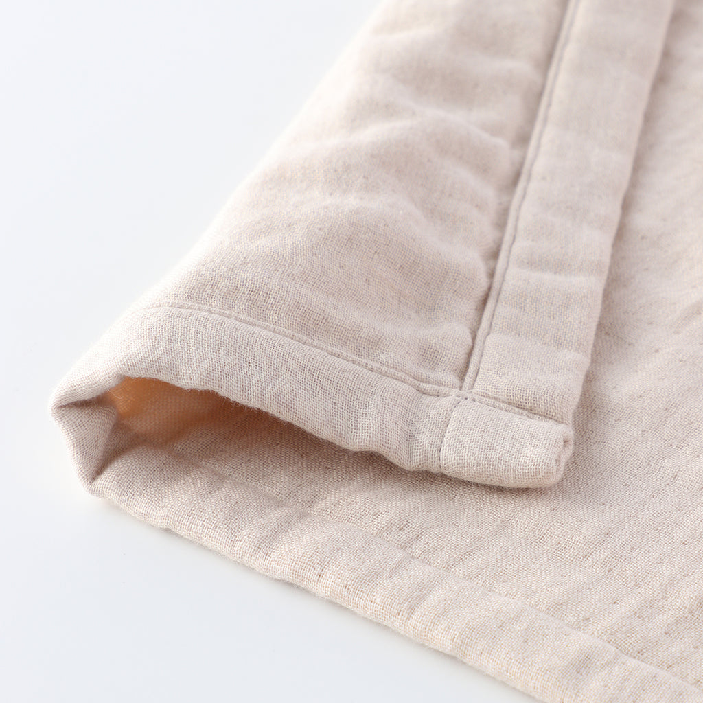 Marshmallow Gauze throw in Beige