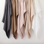 Marshmallow Gauze throw in Beige