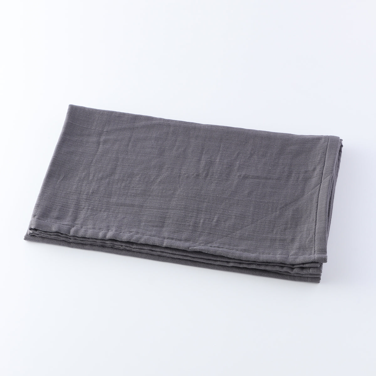 Marshmallow Gauze throw in Dark Grey