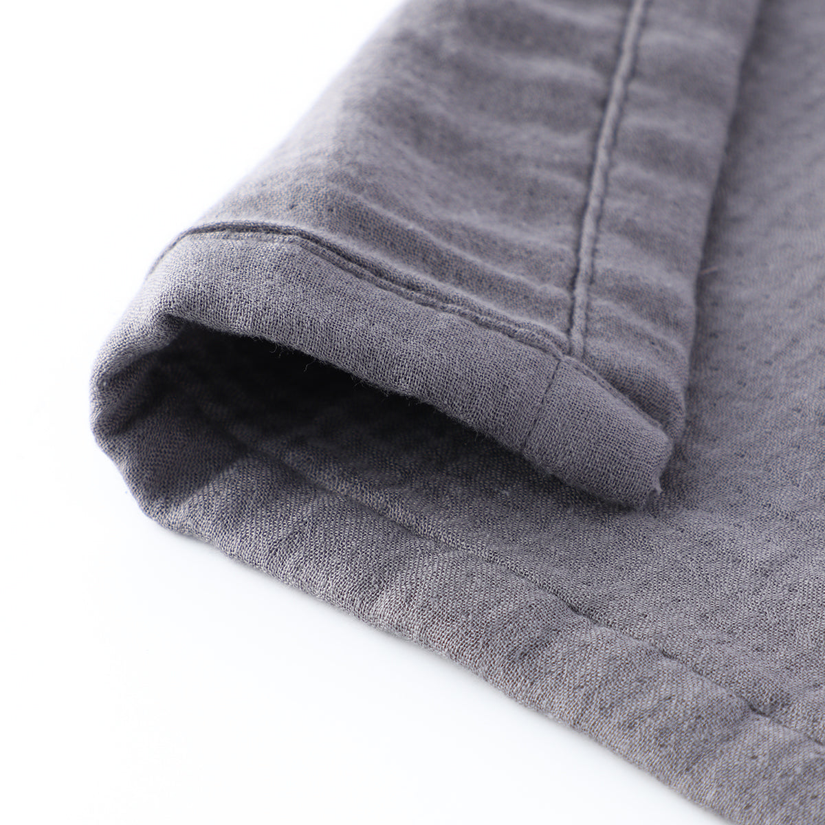 Marshmallow Gauze throw in Dark Grey