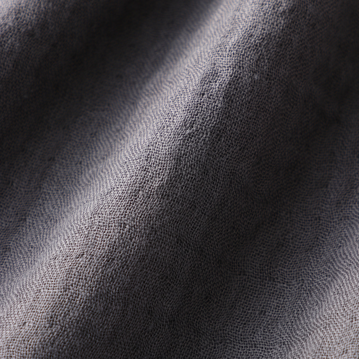 Marshmallow Gauze throw in Dark Grey