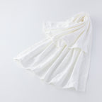 Marshmallow Gauze throw in White