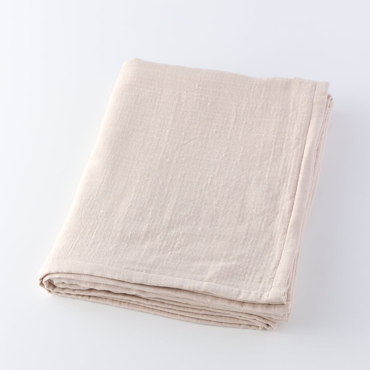 Marshmallow Gauze throw in Beige