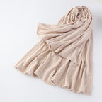 Marshmallow Gauze throw in Beige