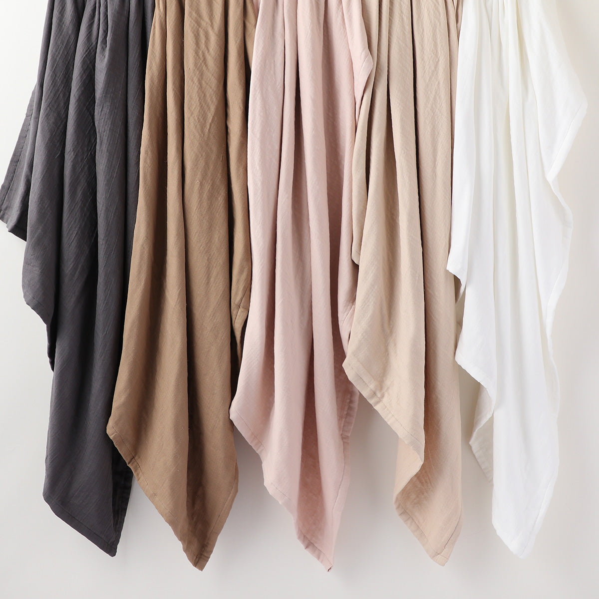 Marshmallow Gauze throw in Beige
