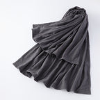 Marshmallow Gauze throw in Dark Grey