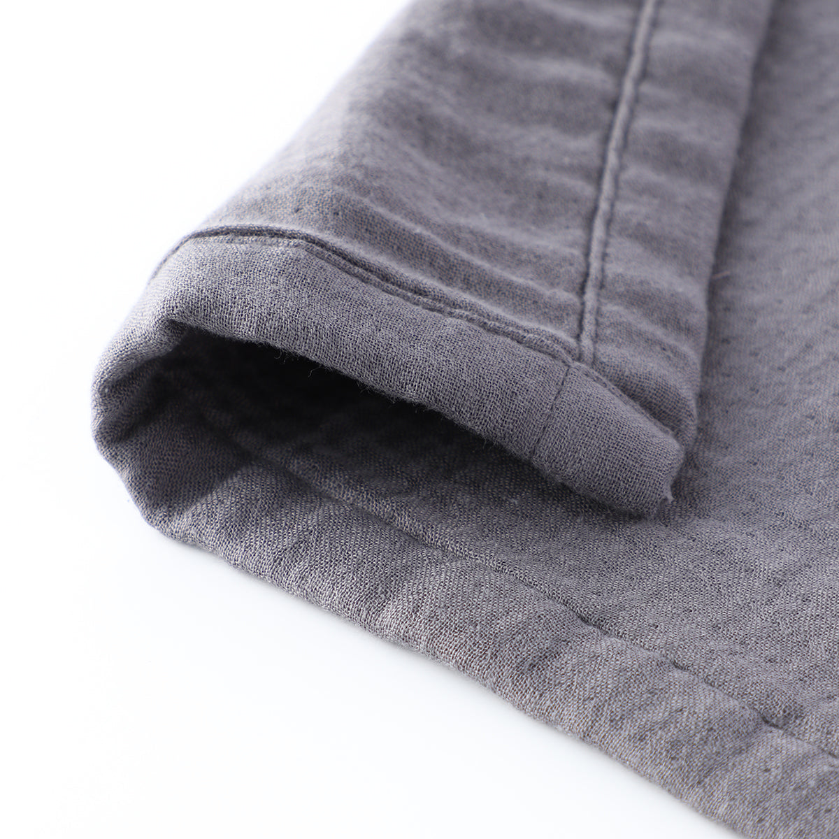 Marshmallow Gauze throw in Dark Grey