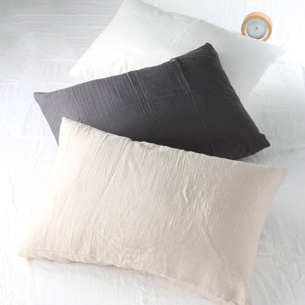 Marshmallow Gauze pillow case in Beige