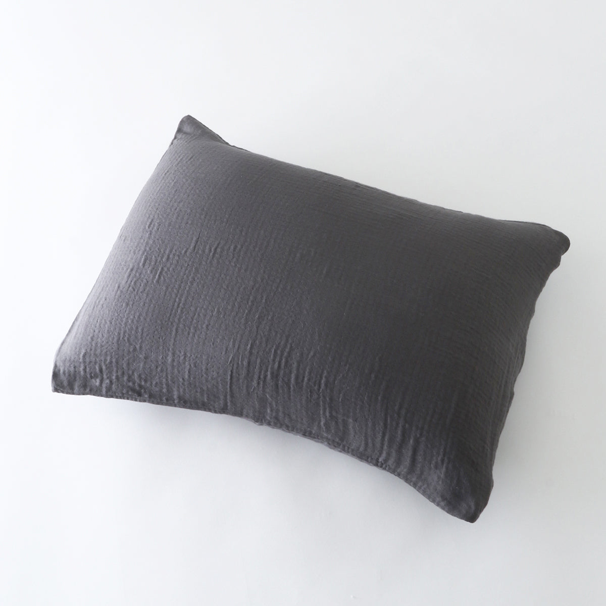 Marshmallow Gauze pillow case in Dark Grey