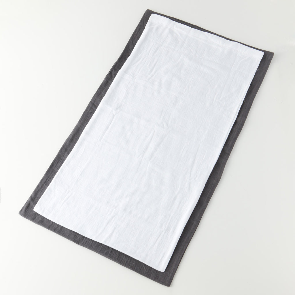 Marshmallow Gauze pillow case in White
