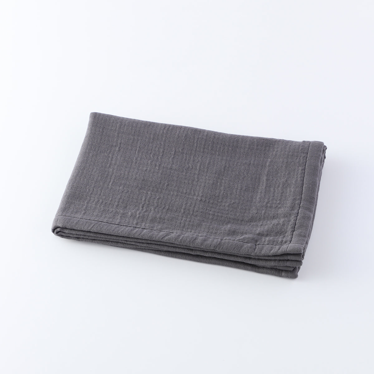 Marshmallow Gauze throw in Dark Grey