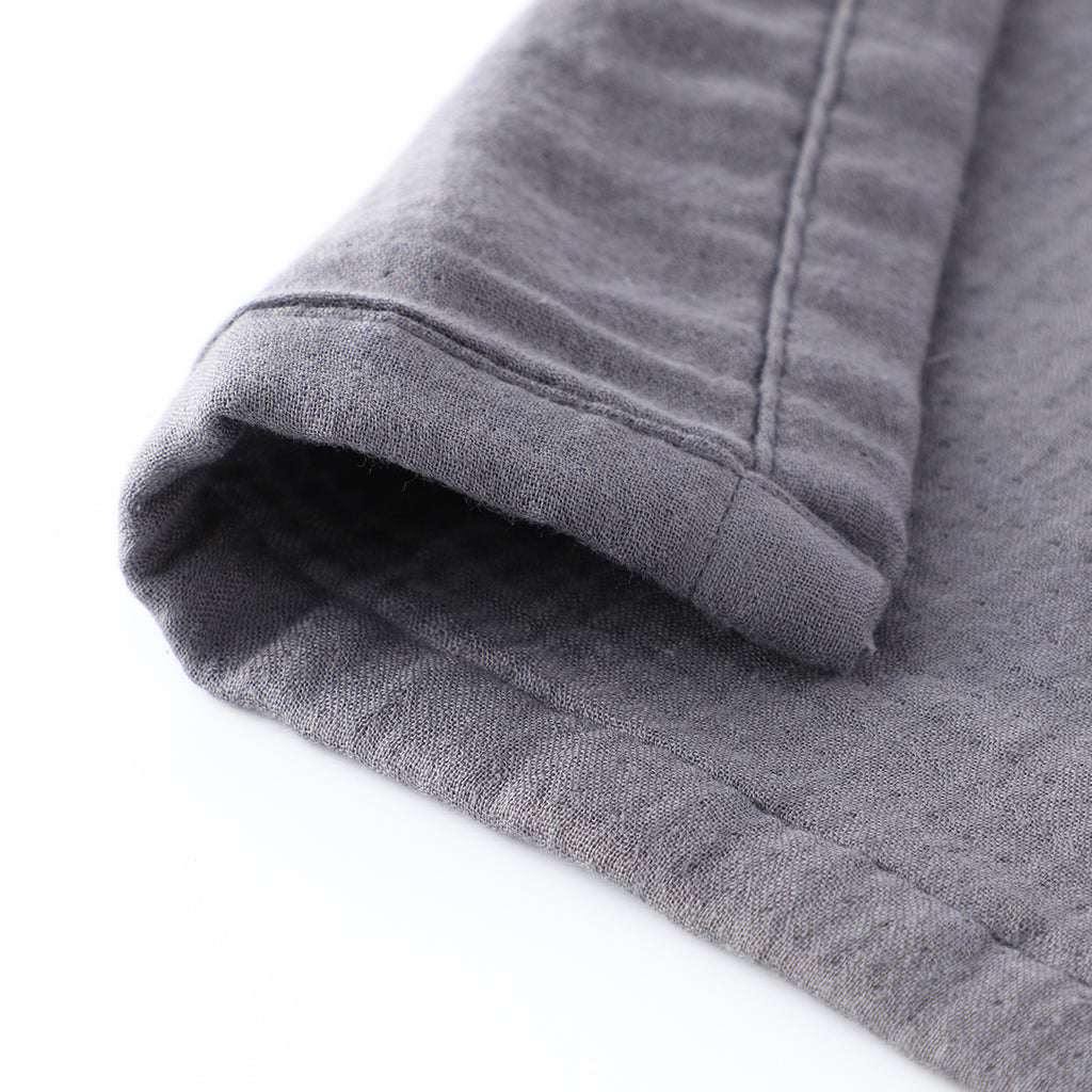 Marshmallow Gauze throw in Dark Grey