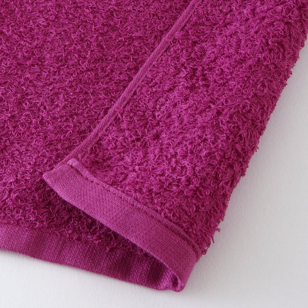 Oboro Towel Japanese Traditional Colours guest towel in Botan (Peony Pink)