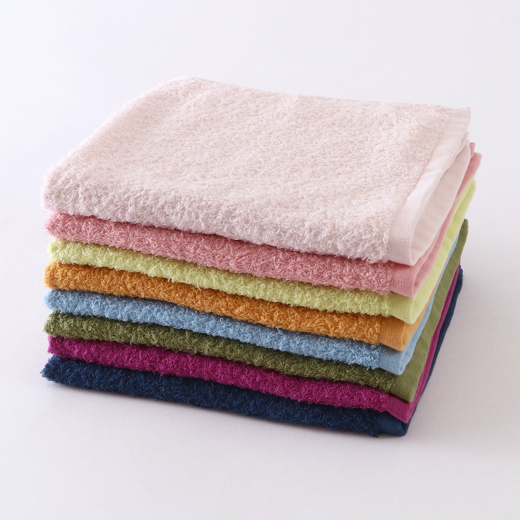 Oboro Towel Japanese Traditional Colours guest towel in Yamabuki (Golden Yellow)