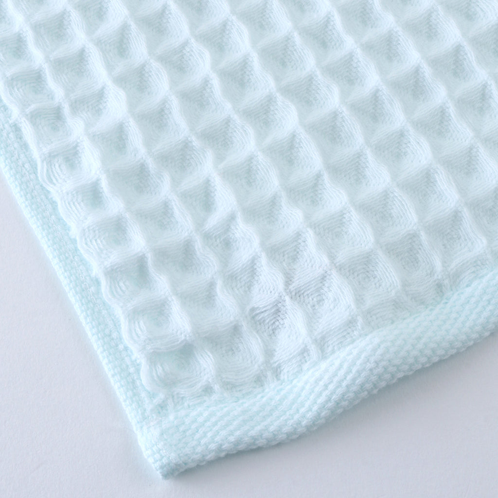 Air Waffle guest towel in Blue