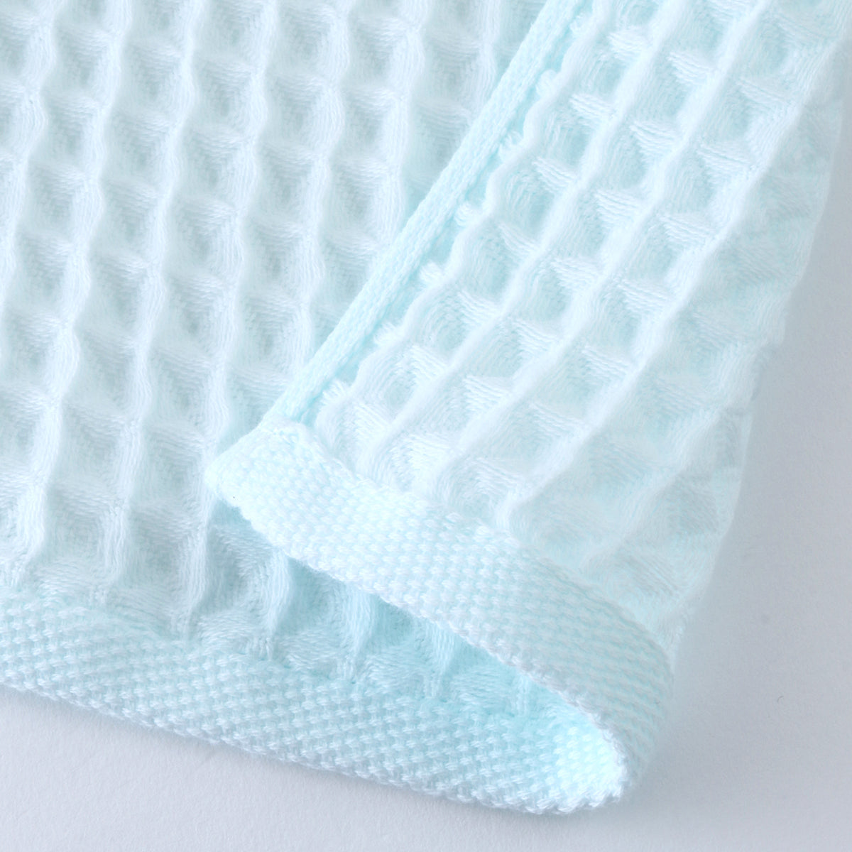 Air Waffle guest towel in Blue