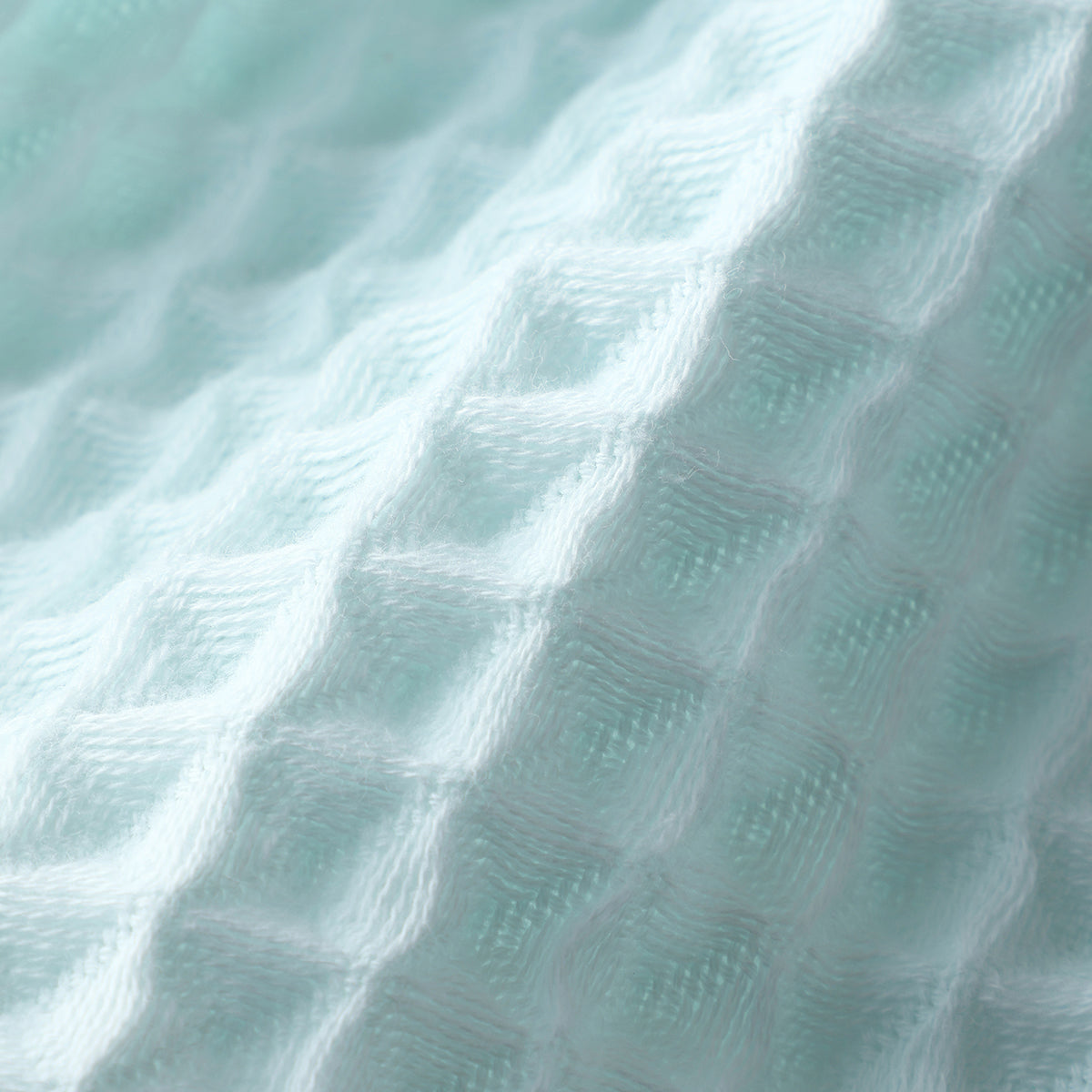 Air Waffle guest towel in Blue