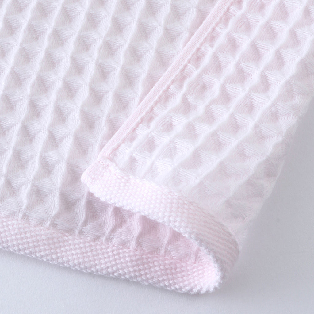 Air Waffle guest towel in Pink