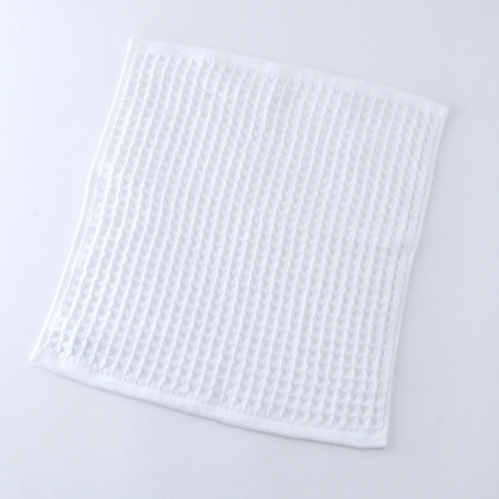 Air Waffle guest towel in White