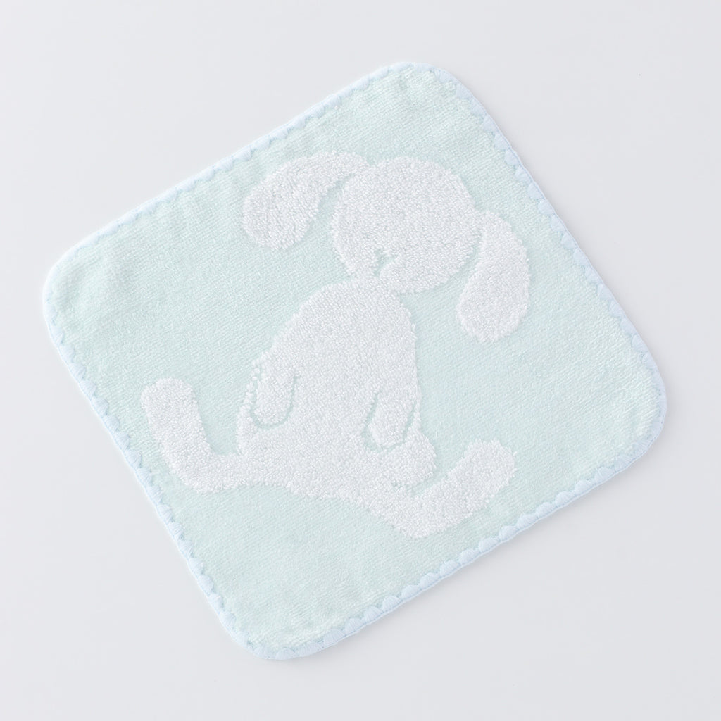Fuwafuwa Bunny towel handkerchief in Light Blue