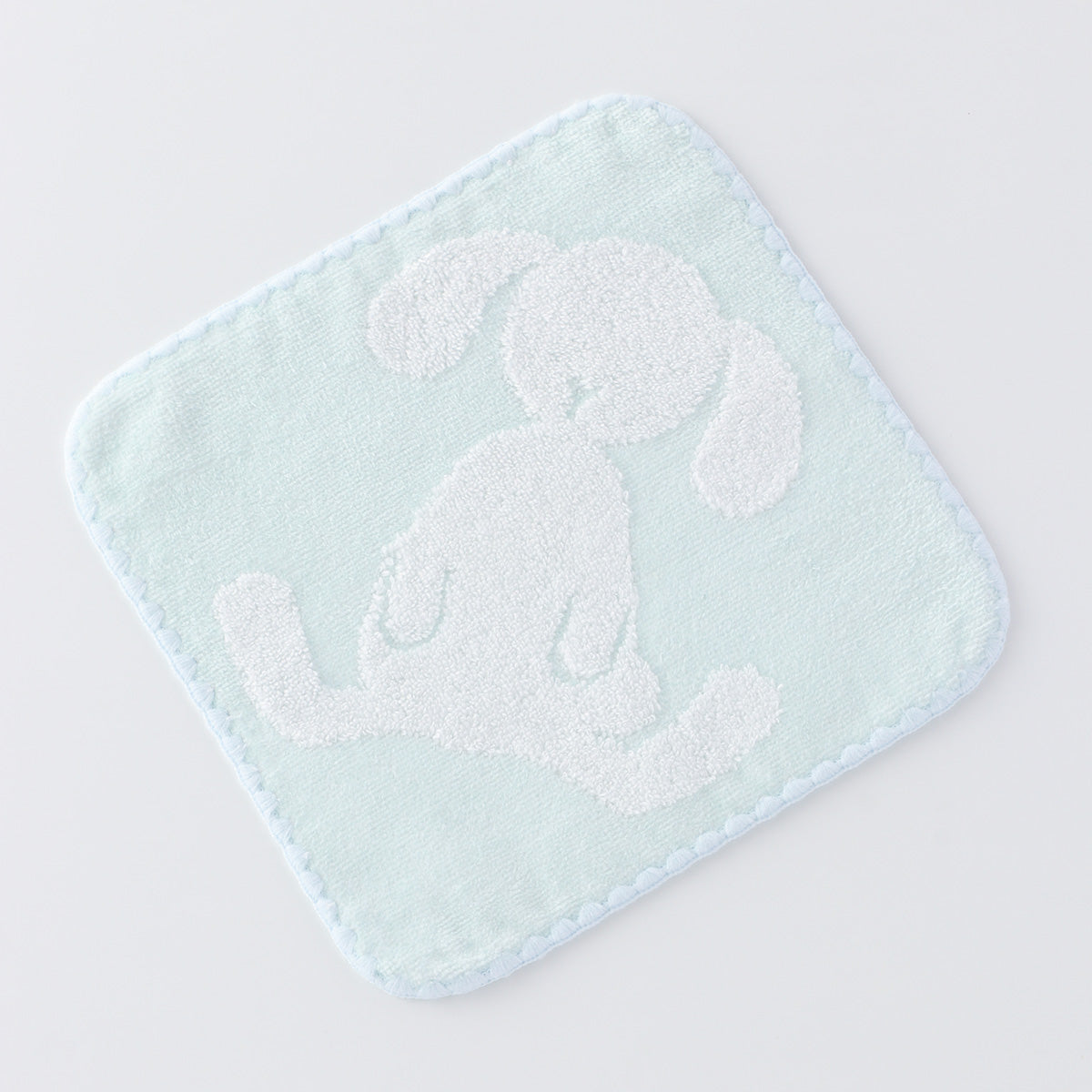 Fuwafuwa Bunny towel handkerchief in Light Blue
