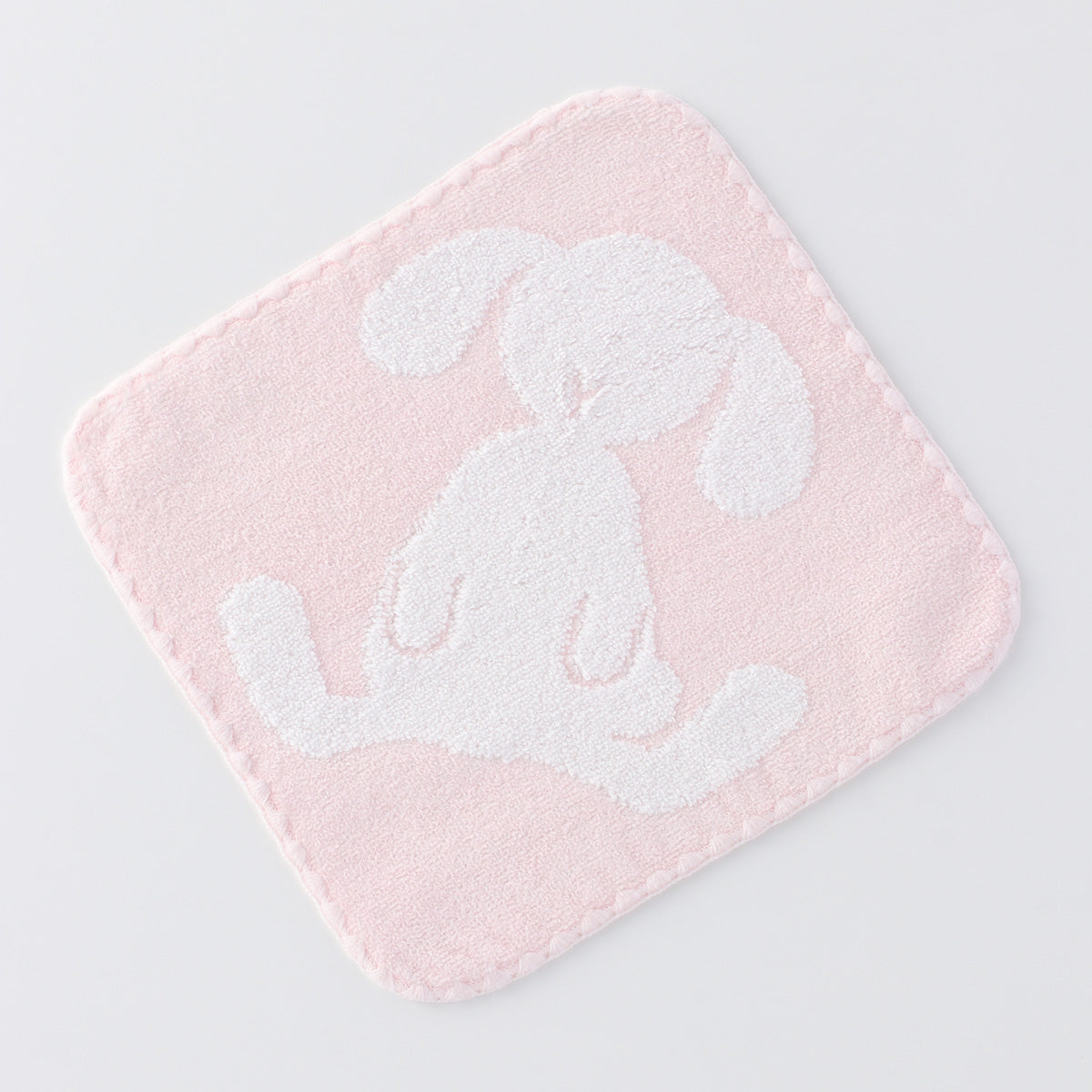 Fuwafuwa Bunny towel handkerchief in Light Pink