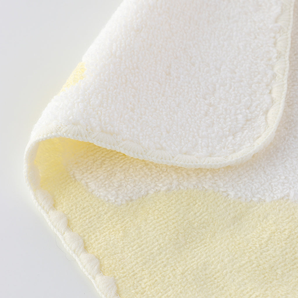 Fuwafuwa Bunny towel handkerchief in Light Yellow