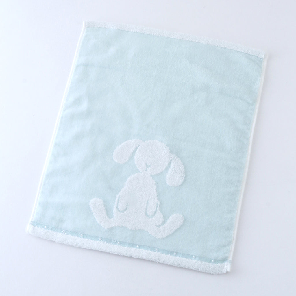 Fuwafuwa Bunny guest towel in Light Blue
