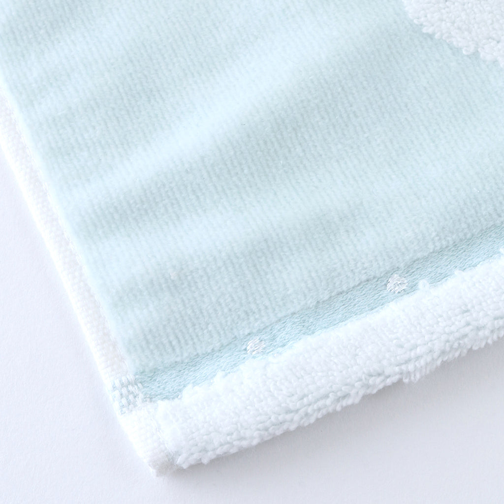 Fuwafuwa Bunny guest towel in Light Blue