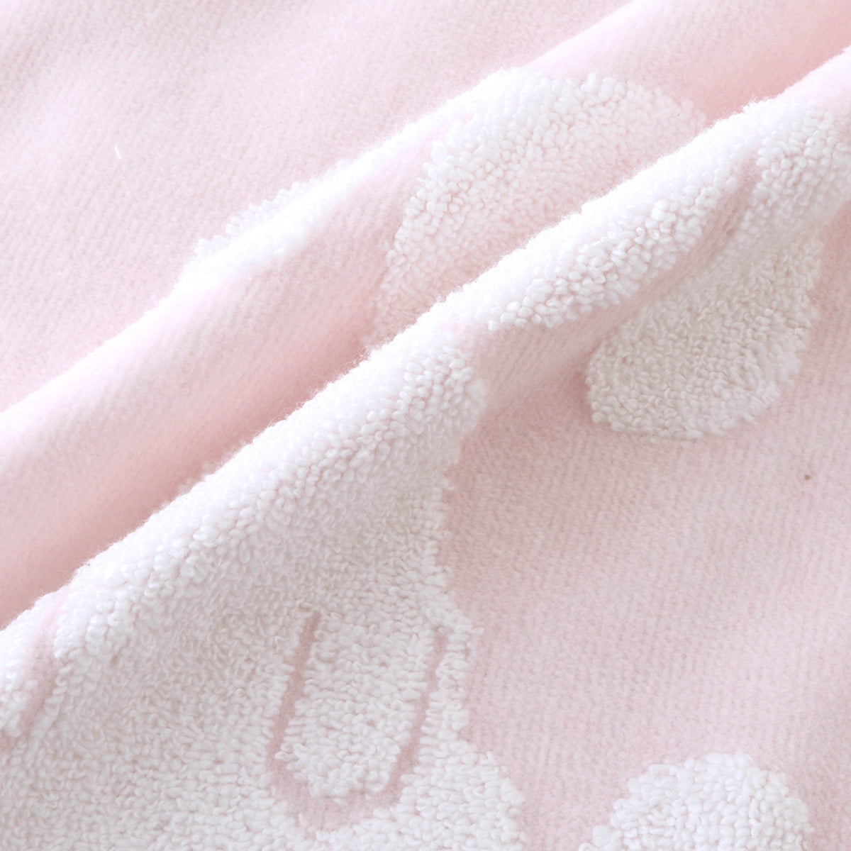 Fuwafuwa Bunny guest towel in Light Pink