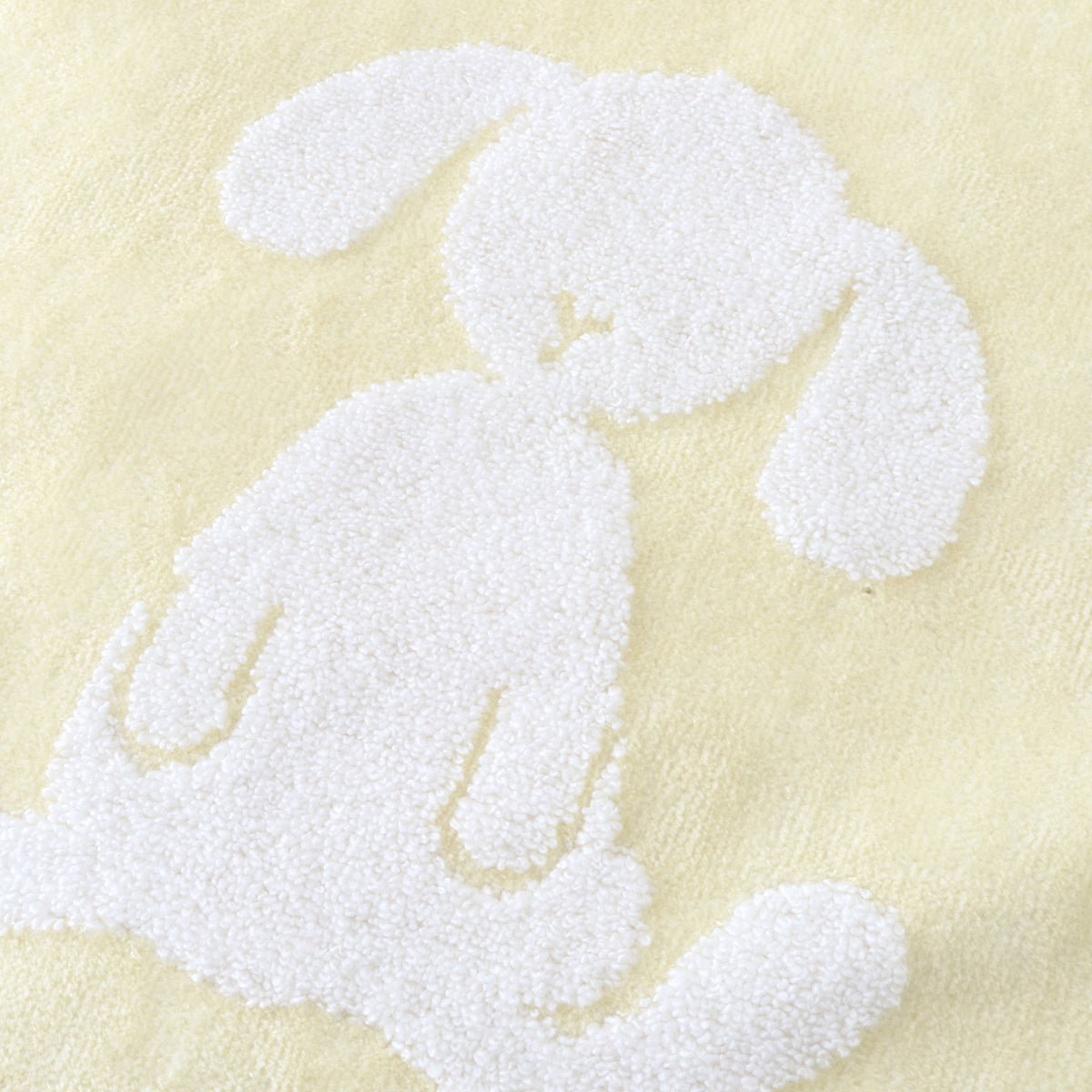 Fuwafuwa Bunny guest towel in Light Yellow