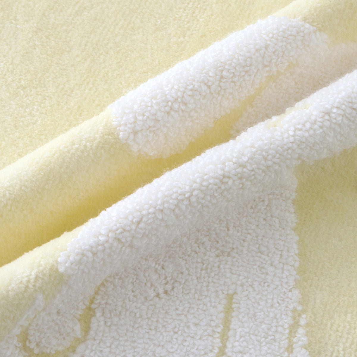 Fuwafuwa Bunny guest towel in Light Yellow