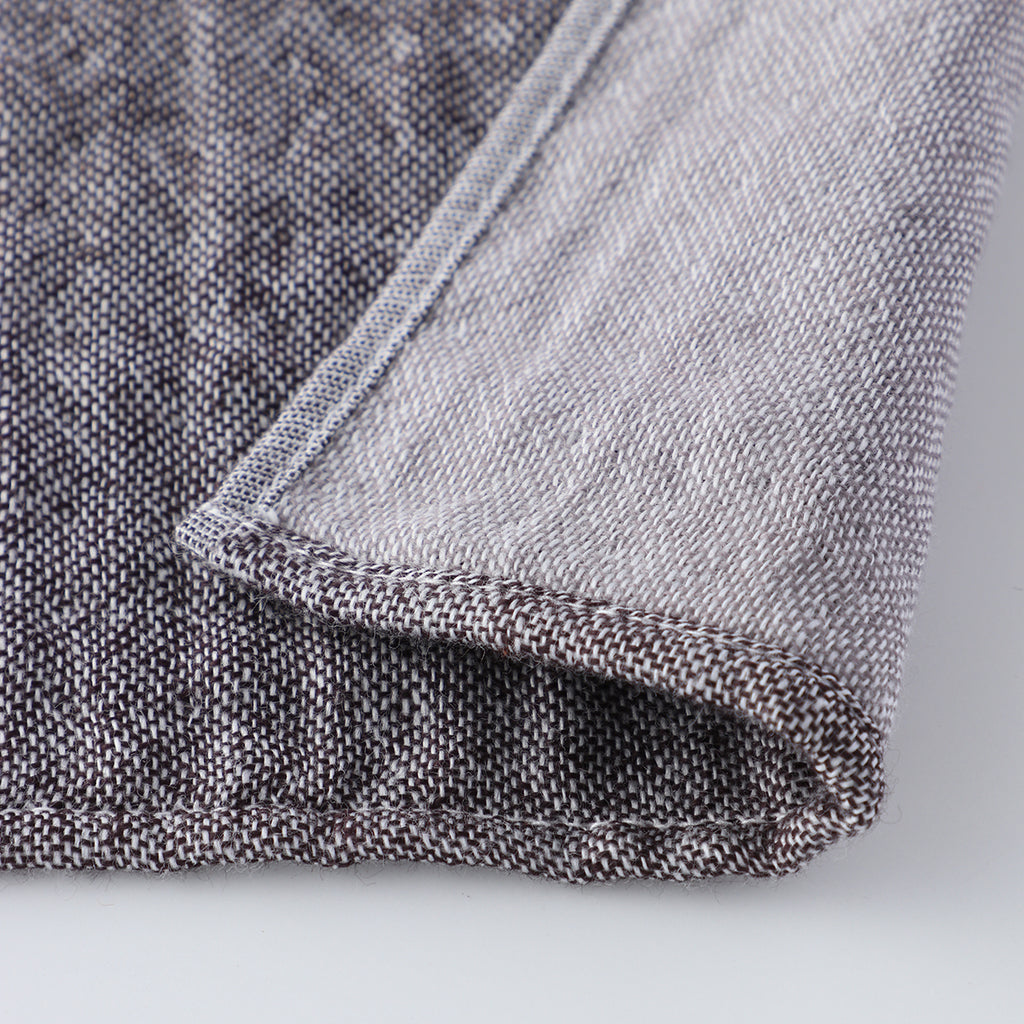 Marshmallow Puff Gauze towel handkerchief in Dark Grey