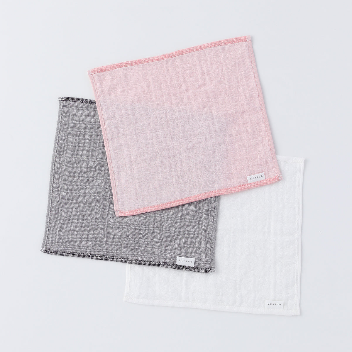 Marshmallow Puff Gauze towel handkerchief in White