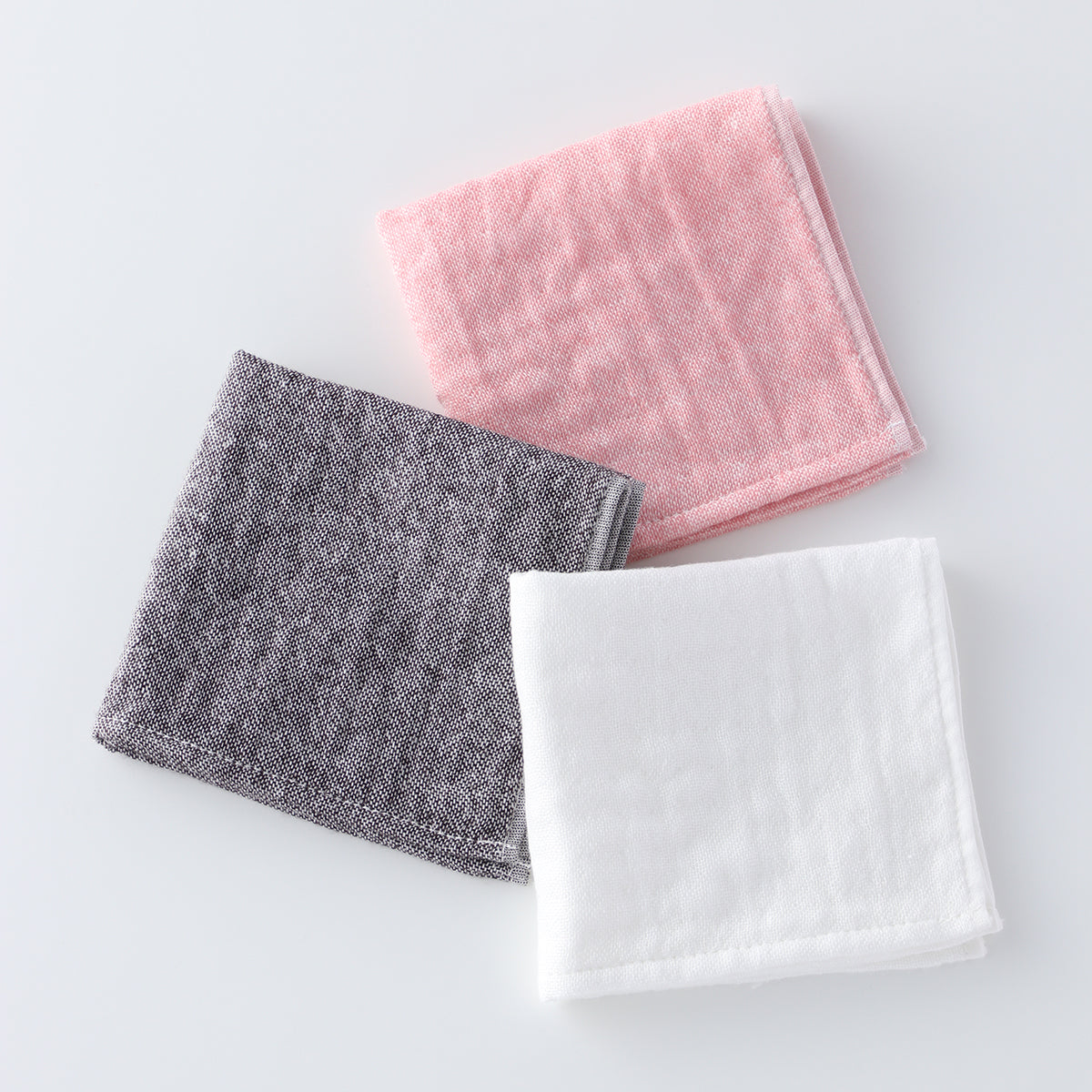 Marshmallow Puff Gauze towel handkerchief in White