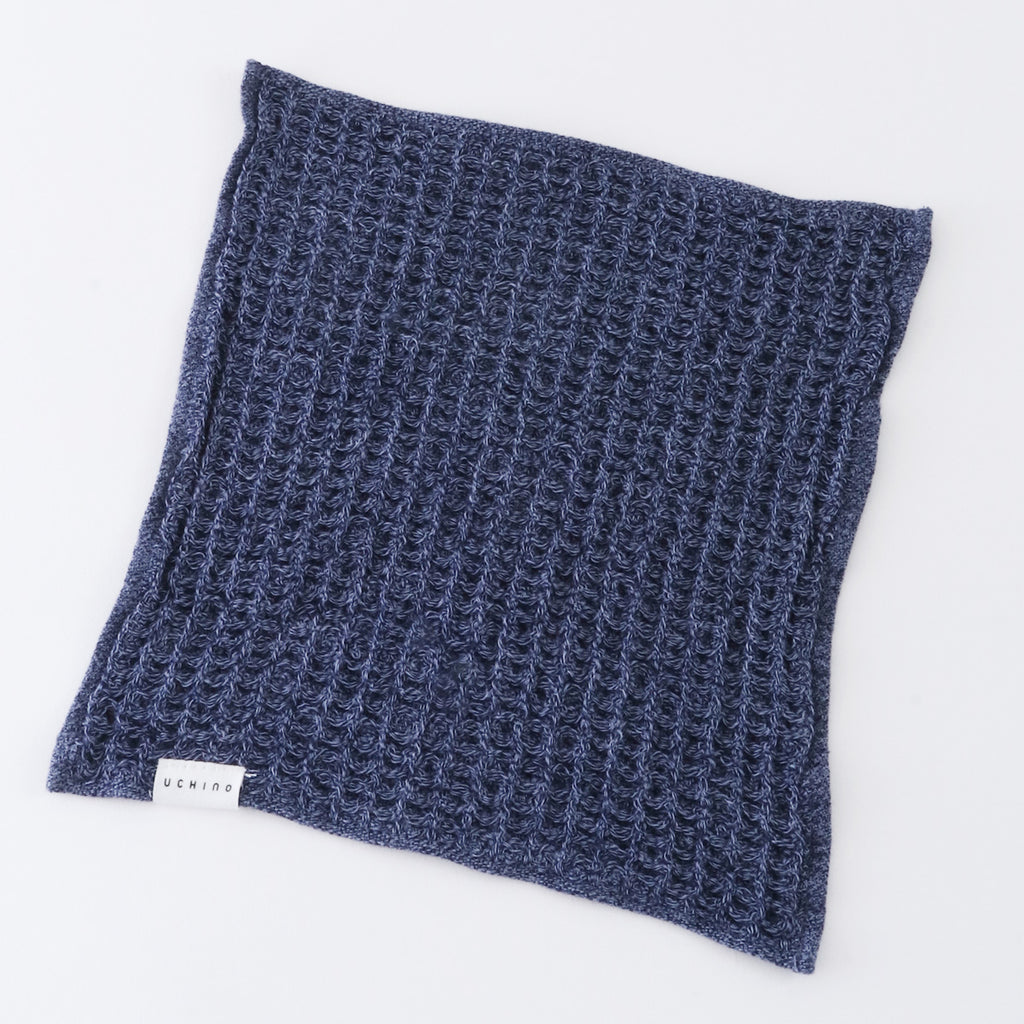 Smart Style Waffle towel handkerchief in Dark Blue