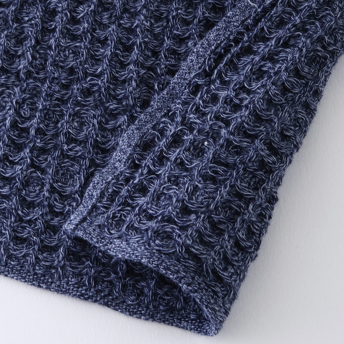 Smart Style Waffle towel handkerchief in Dark Blue