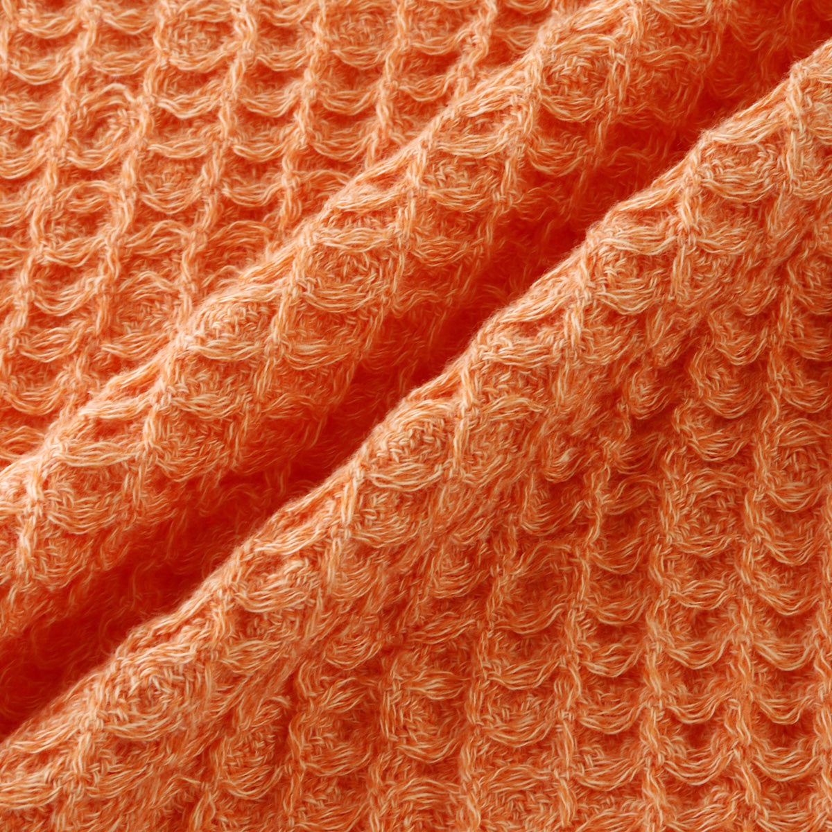 Smart Style Waffle towel handkerchief in Orange