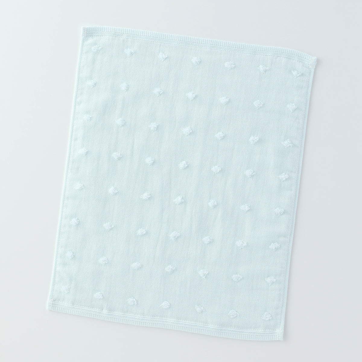 Fuwafuwa Gauze Dot guest towel in Blue