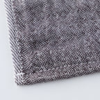 Marshmallow Puff Gauze guest towel in Dark Grey