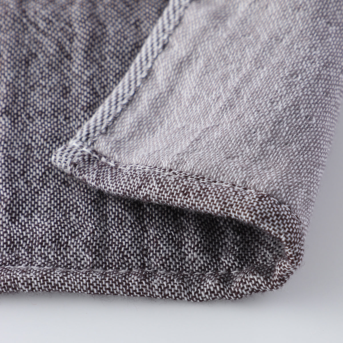 Marshmallow Puff Gauze guest towel in Dark Grey