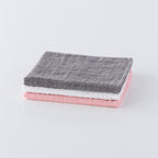 Marshmallow Puff Gauze guest towel in Dark Grey
