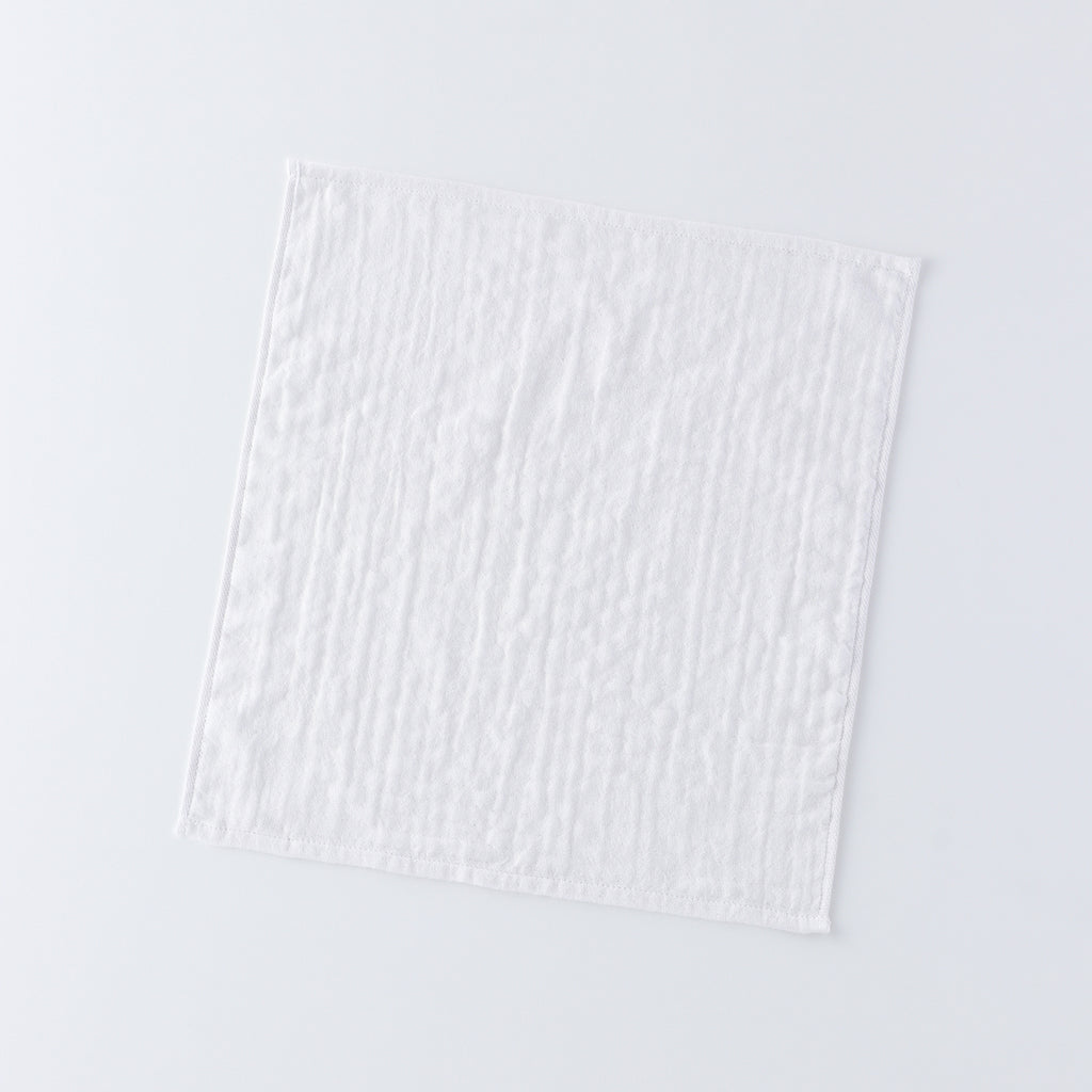 Marshmallow Puff Gauze guest towel in White