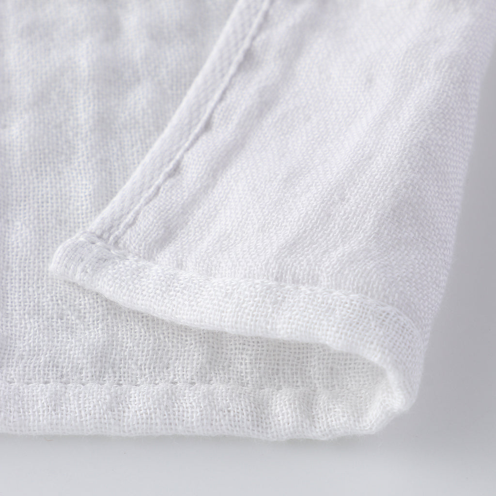 Marshmallow Puff Gauze guest towel in White