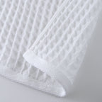 Air Waffle face towel in White