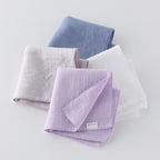 Marshmallow Gauze & Pile towel handkerchief in Blue