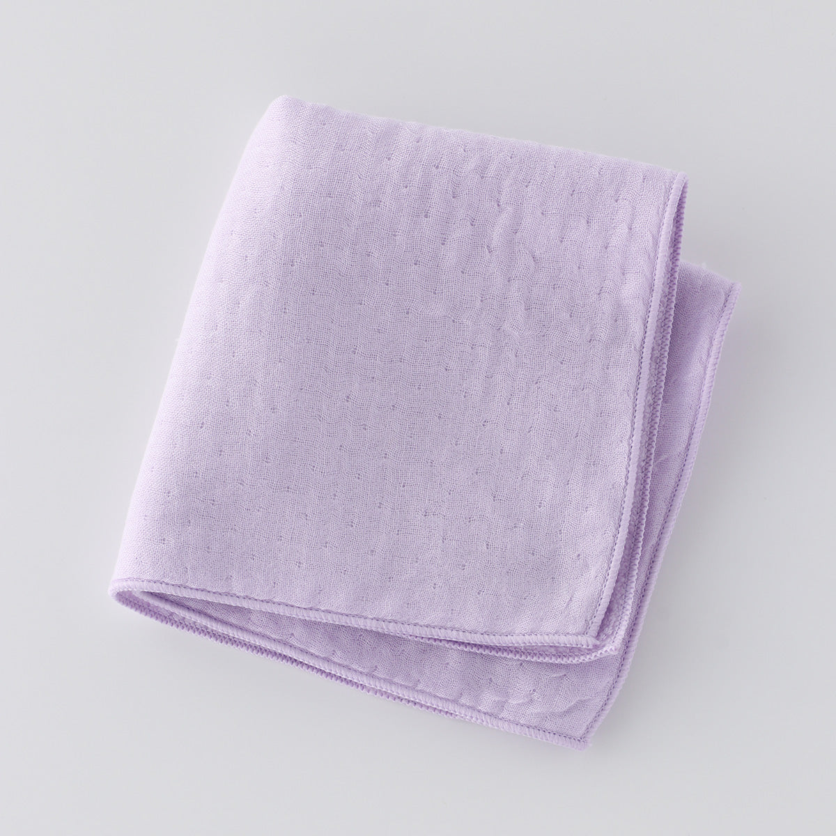 Marshmallow Gauze & Pile towel handkerchief in Violet
