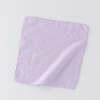 Marshmallow Gauze & Pile towel handkerchief in Violet