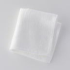 Marshmallow Gauze & Pile towel handkerchief in White