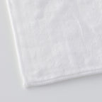 Marshmallow Gauze & Pile towel handkerchief in White